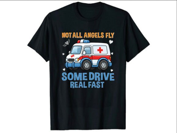 Fast Driving Hero Paramedic T-Shirt Graphics