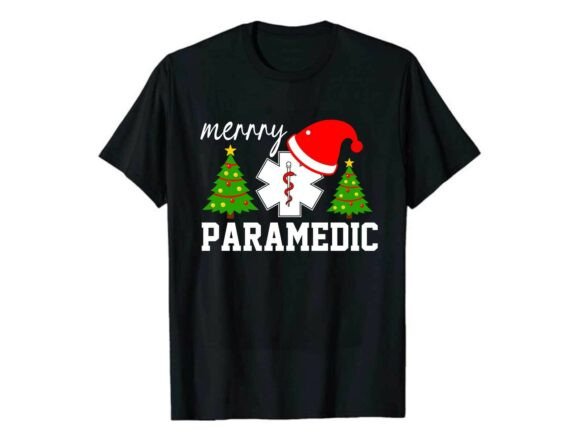 Merry Christmas Paramedic T-Shirt Graphics