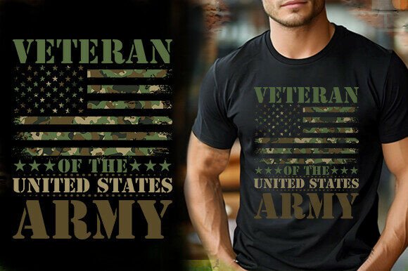 VETERAN of the UNITED STATES ARMY TSHIRT